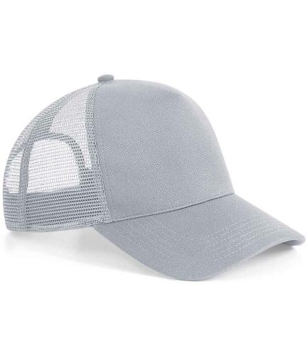 Beechfield Microknit Snapback Trucker Cap - LGR - ONE